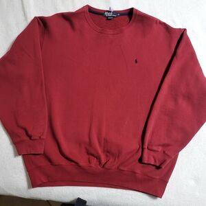 Polo Ralph Lauren Red Sweatshirt Long Sleeve XL